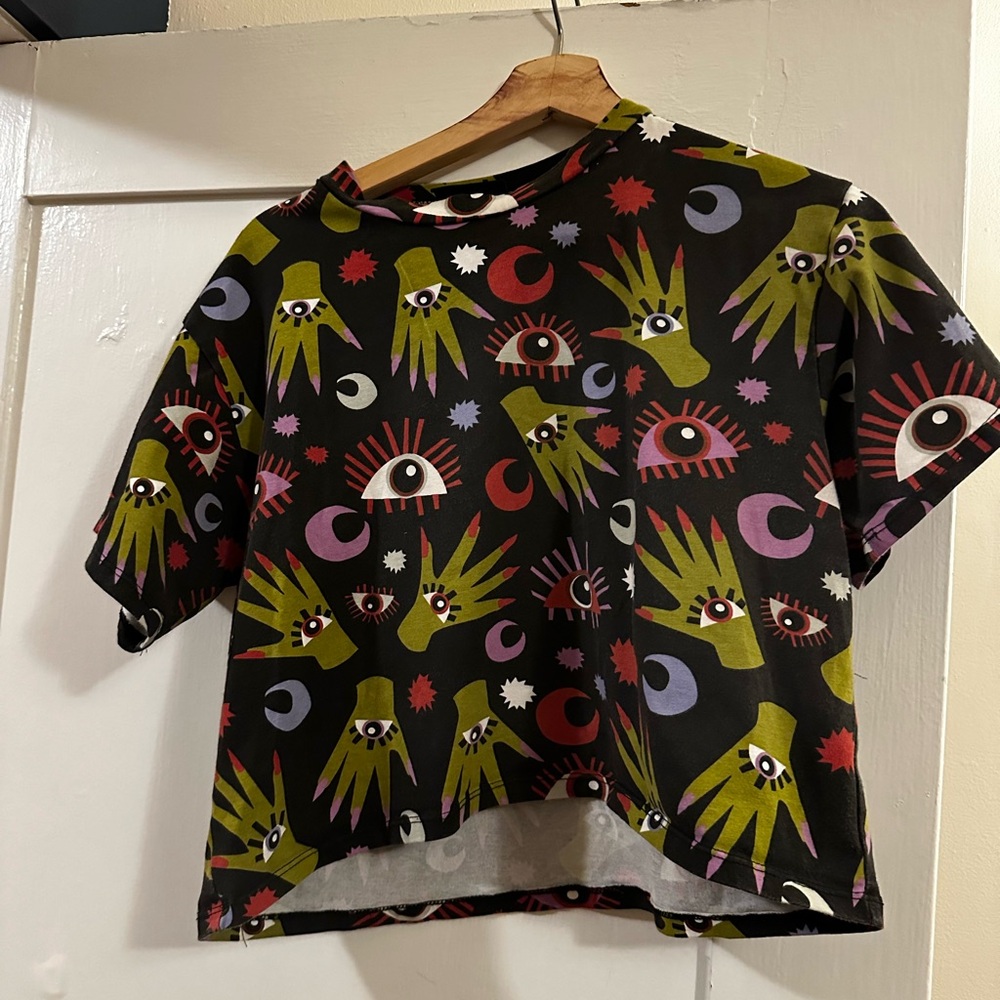 Nooworks Crop Top in Witchy Ways Print